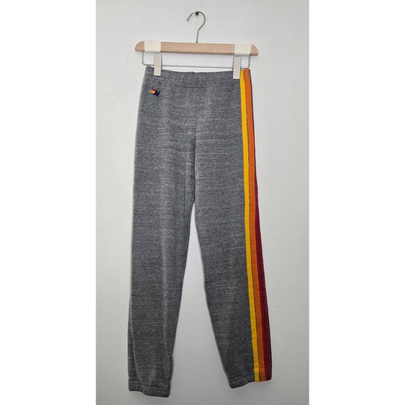 Aviator Nation Stripe Sweatpants Size 14 Gray - Picture 1 of 7